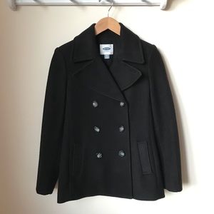 Soft-Brushed Black Old Navy Peacoat Size XS